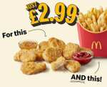 9 Chicken McNuggets and Medium Fries, Via App (Selected Accounts)
