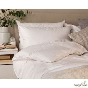 Snuggledown Duck Down 90/10 (90% Duck Down & 10% Fine Duck Feather), 13.5 Tog Duvet, Double £69.98 or Super King £99.99