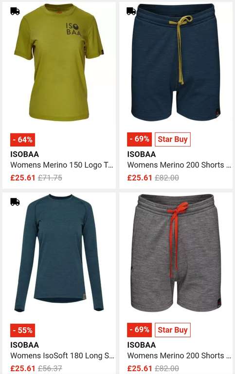 ISOBAA Merino Multi Buy - Buy Any 2 Save 10% , Buy Any 3 Save 20