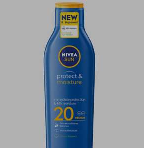 Nivea Sun: Protect & Moisture Lotion 400ml - SPF 20 £4.99 + delivery @ Home Bargains