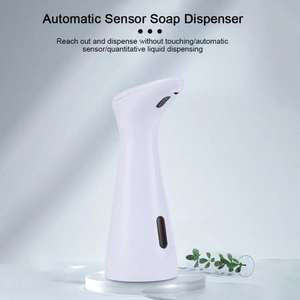 Automatic Soap Dispenser Battery Operated 200ML Hand Sanitizer New Customer (£11.13 for existing customers) White - Sold By Hi-Light Store