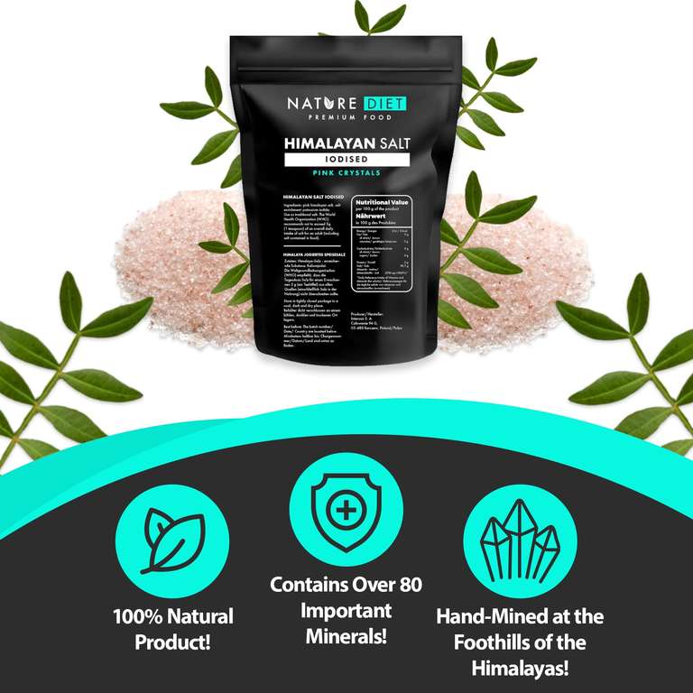 Nature Diet - Himalayan Salt from Pakistan 5 x 1000g - £4.93 / £4.41 S&S