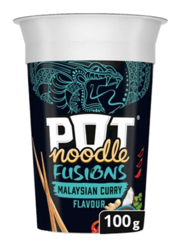 Pot Noodle Fusions Malaysian Curry 100g