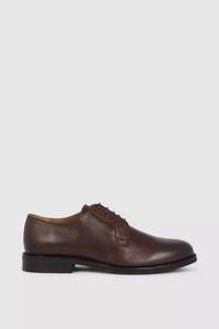 Ford Leather Plain Front Formal Derby Shoes ( Brown) now £18. With Free Delivery Code From Debenhams