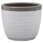 House Beautiful 2 Tone Plant Pots with Teal,Orange or Grey Rims - 38cm £15 free collection @ Homebase