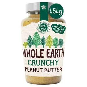 Whole Earth Crunchy Peanut Butter 454g £2.50 @ Asda
