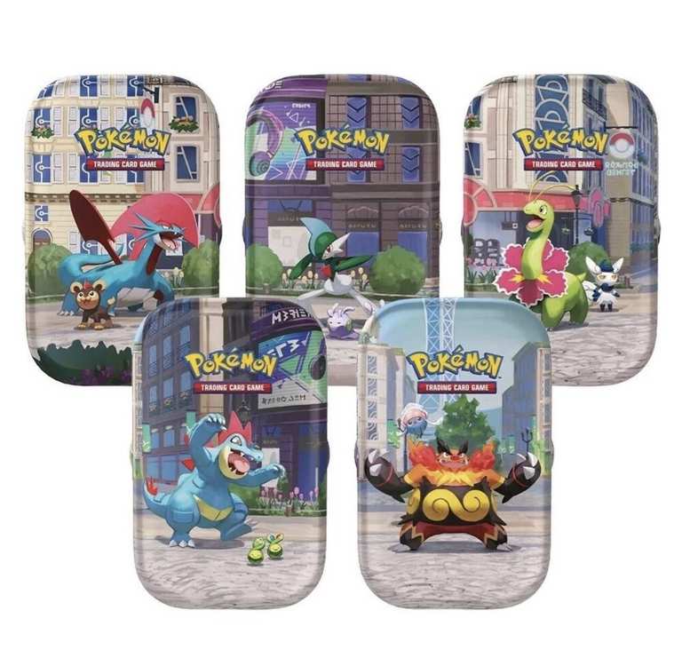 Pokémon TCG: Lumiose City Mini Tin: Ferligatr/Salamence/Gallade/Emboar/Meganium - Invite Only