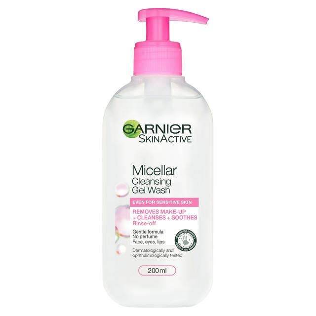 Garnier Micellar Gel Face Wash Sensitive Skin 200ml £1.97 Free Click & Collect @ Superdrug