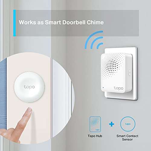 Tp-Link Tapo H100 Smart Iot Hub with Chime, 3 in 1 Smart Iot Hub + Alarm + Ring Chime - £13.49 - Sold by Amazon @ Amazon