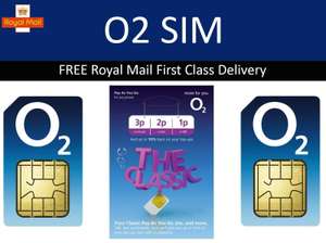 2x O2 Classic PAYG Sims, Sold by magic-gold-numbers