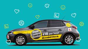 Arnold Clark dual control hire car 2 hours for 1 with Totum or young Scot card (Mon to Fri)