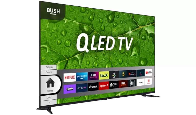 Bush 65 Inch Smart 4K UHD HDR QLED Freeview TV - Free Collection