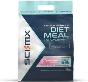 SCI-MX Diet Meal Replacement Protein Powder Meal Shake, Strawberry/Chocolate, 2kg - £23.79 / £21.41 via sub & save + £3 voucher @ Amazon
