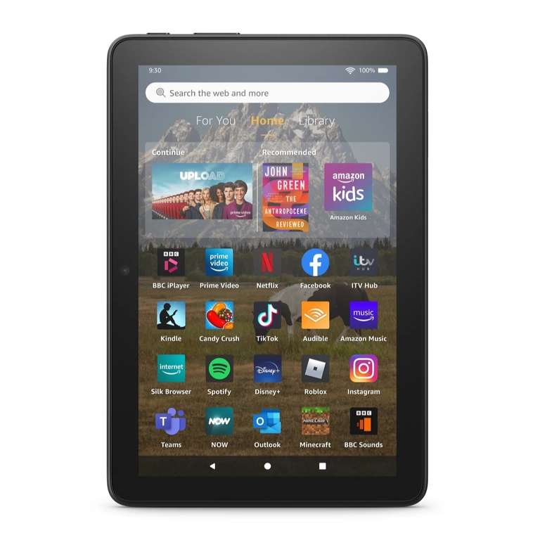 Amazon All-new Fire HD8 Tablet 32GB 12th Gen (2022 Release) &Tablet Case Voucher £74.91 Delivered (If new use code FIVE4U for £5 off) @ QVC