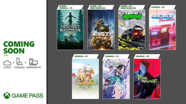 Xbox Game Pass Additions - Need for Speed Unbound, The Bookwalker, Sword and Fairy , F.I.S.T.: Forged In Shadow Torch, & More