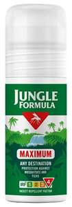 Jungle Formula Maximum Insect mosquito Repellent 50ml - Roll-On Repellent - apply voucher. (£2.47 with max s&s, apply voucher)