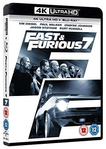 Fast & Furious 7 (4K UHD + Blu-ray) £4.53 sold by D & B Entertainment @ Amazon