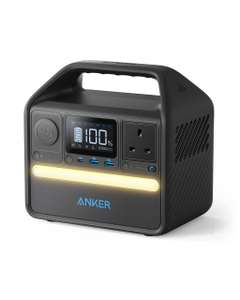 Anker Portable Power Station 256Wh, 521 Portable Generator, 200W 5-Port Outdoor Generator with 1 AC Outlets - Sold By Anker Direct FBA