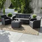 Keter Rosalie 4 Seater Outdoor Grey Sofa Set Reduced Further With Code