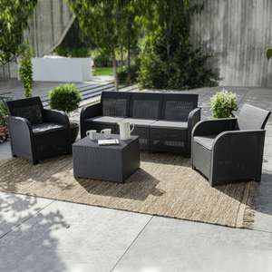 Keter Rosalie 4 Seater Outdoor Grey Sofa Set Reduced Further With Code