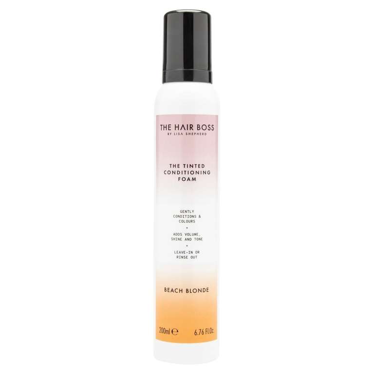 The Hair Boss Tinted Conditioning Foam Beach Blonde 200Ml £6.50 Reduced to clear @Tesco