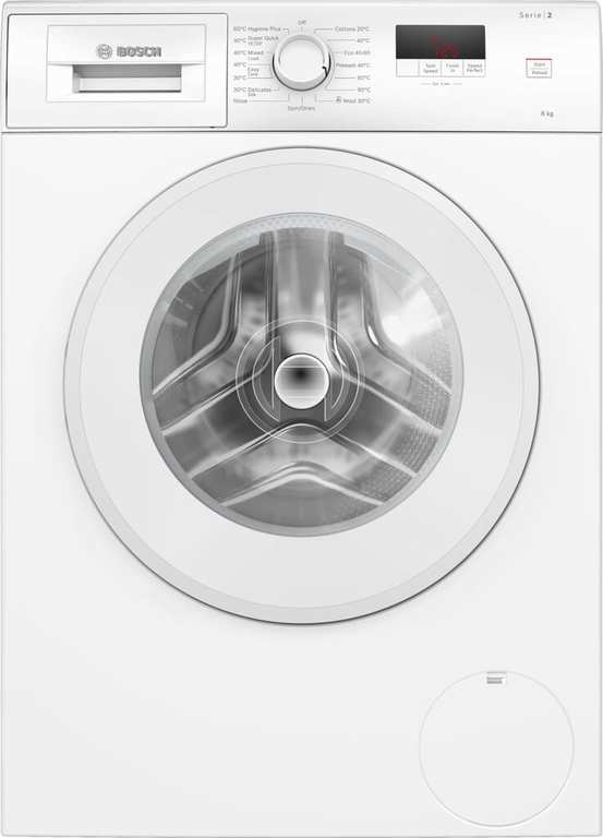 Bosch Series 2 WGE03408GB 8kg Washing Machine with 1400 RPM – White – A Rated 414761 (No Packaging / Push Marks)