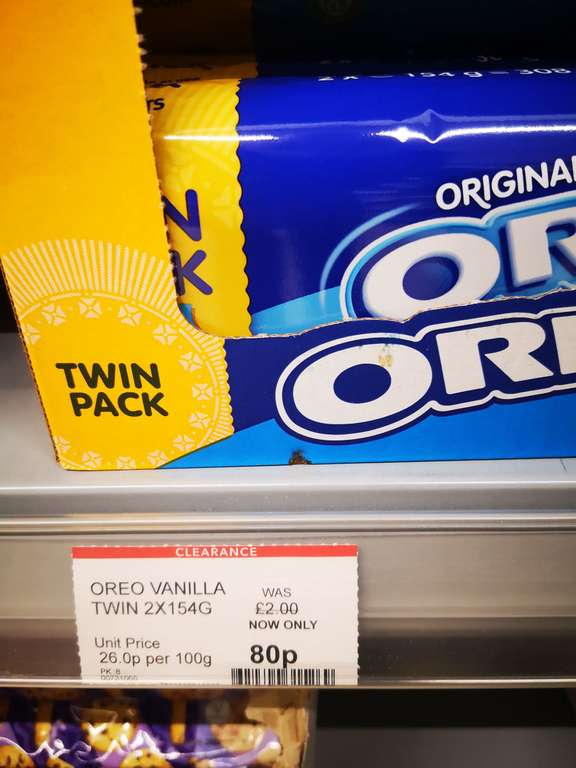 Oreo twin pack 80p instore at Co-op (Inverness)