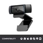 Logitech C920 HD Pro Webcam, Streaming, Full HD 1080p/30fps