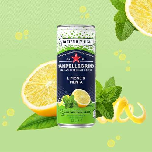 24x San Pellegrino 330ml Lemon and Mint sparking drinks. £10.71 with S&S