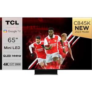 TCL 65C845K Smart 4K Mini-LED 144hz TV with QLED