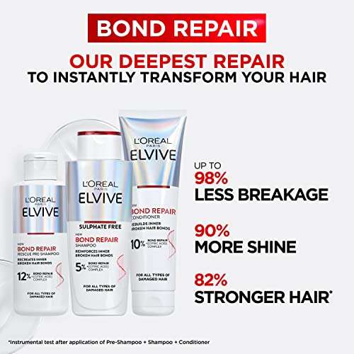 L’Oreal Paris Elvive Bond Repair Full Routine Set for Damaged Hair - £19.47 @ Amazon