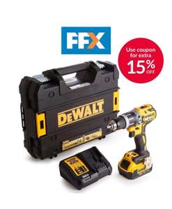 DeWalt DCD796M1 18V XR Brushless 1 x 4.0Ah Li-Ion Combi Hammer Drill TStak Case £117.97 with discount code @ ebay / folkestonefixings