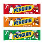Mcvitie's Penguin Biscuit Bars 7 Pack (Original / Orange / Mint) (Nectar Price)