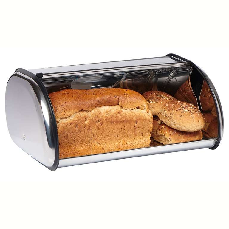 Wilko Chrome Bread Bin £5 Free Click & Collect in Selected Stores @ Wilko