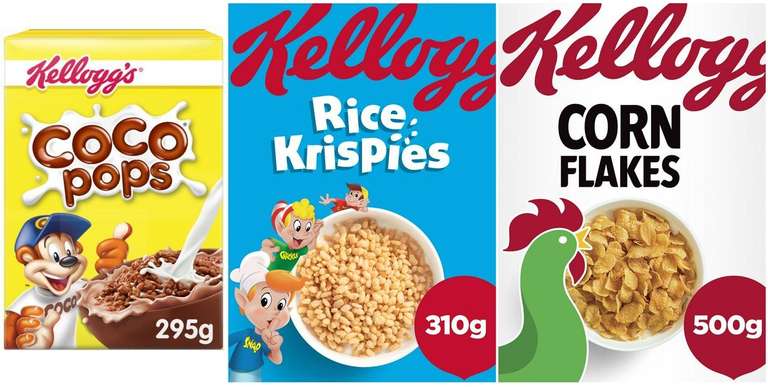 Kellogg's Coco Pops, Rice Krispies & Corn Flakes (Ipswich)