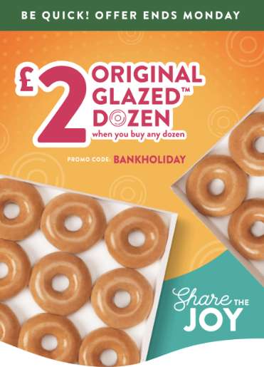 Original Glazed dozen When buying any other dozen using code - Rewards members via app