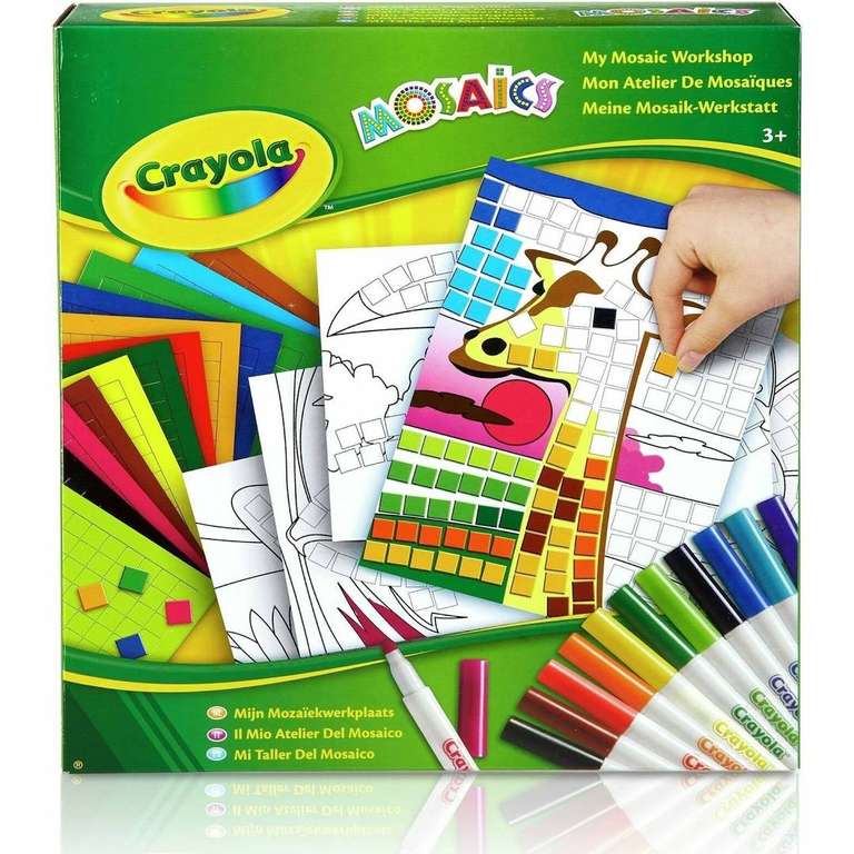 Step by Step to Make Christmas Crayola Mosaic Kits 