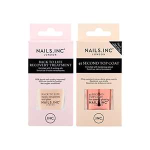 Nails.INC The Perfect Mani Nail Treatment Duo (Back To Life Recovery Treatment & 45 Second Top Coat)