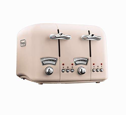 De'Longhi CT04PK Toaster, Plastic, Pink