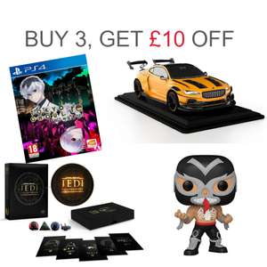 Buy 3 Save £10 across Toys, Games and Merchandise including Star Wars/ NBA / Nintendo / PS4 / PS5 / XBOX @ 19ip