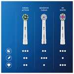 Oral-B Pro 3D White Electric Toothbrush Head, X-Shaped Bristles And Unique Polishing Cup Pack of 10