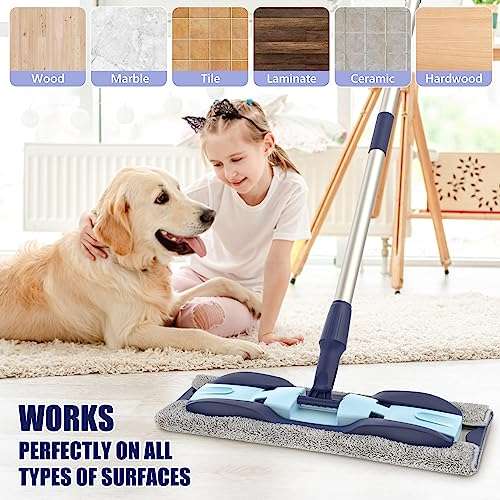 MEXERRIS Hardwood Floor Mop Dust Mop with 4 Mop Pads with voucher - Sold by EURO-KAQUMAY / FBA