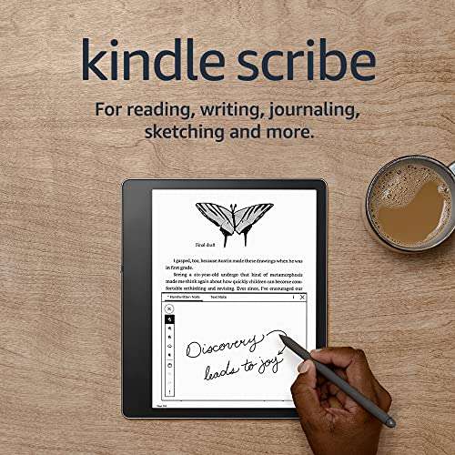 Kindle Scribe | For reading, writing, journaling & sketching. 10.2 inch, with Premium Pen | 32GB £294.99 / 64 GB £319.99 (Prime) @ Amazon