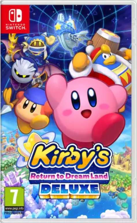 SWITCH Kirby's Return to Dream Land Deluxe plus 3 free months Apple Music £34.99 delivered or free store pick-up @ Currys
