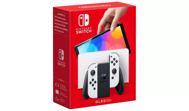 Nintendo Switch OLED Console £309.99 with free game from list click and collect at Argos