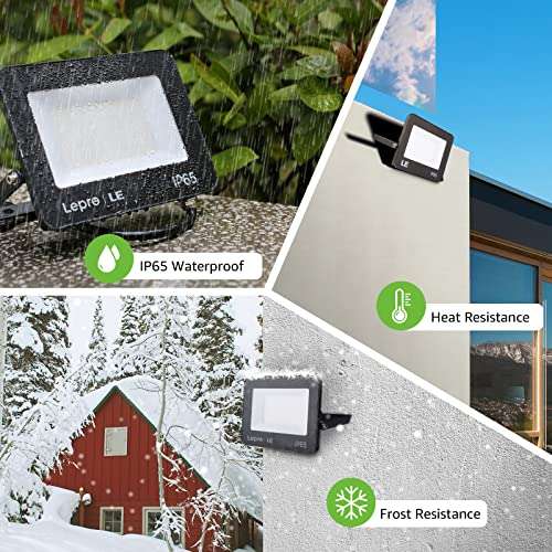 Lepro 20W Security Lights Outdoor Motion Sensor, 1700 Lumen PIR