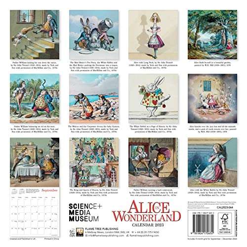 Alice in Wonderland Wall Art Calendar 2023 £2.74 (Temp OOS) @Amazon