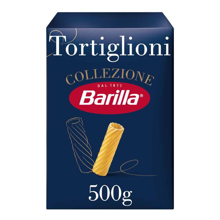 Barilla Tortiglioni Pasta 500g (£0.92 S&S) - discount at checkout