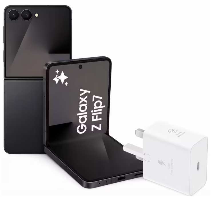 Samsung Galaxy Z Flip7 AI Phone, Thin & Light Foldable Design 256GB + Add On From / 512GB £860.74 At Checkout + Student Prime