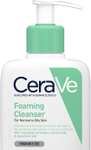 CeraVe Foaming Cleanser for Normal to Oily Skin 236ml with Niacinamide and 3 Essential Ceramides - £7.98 Prime Exclusive @ Amazon